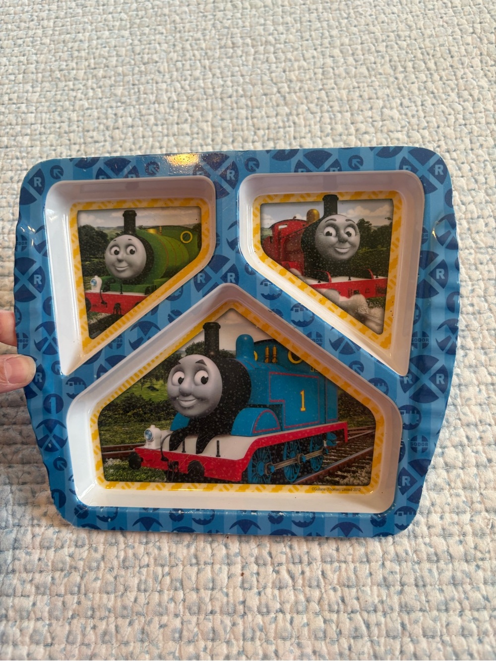 Thomas The Tank Engine Train Kids Melamine Divided Plate